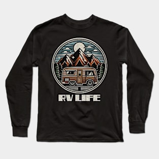 Rv life cabin on wheels Long Sleeve T-Shirt